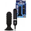 Анальный плаг Menzstuff ribbed torpedo vibr. 4inch blk длина 8.5 см