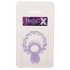 Эрекционное кольцо BasicX TPR Double Purple цвет фиолетовый цена 700 руб