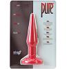 Массажер анальный Pure modern butt plug - small red длина 11.5 см