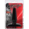 Массажер для анальной стимуляции Hard Steel Small Plug Black из PVC