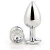 Массажер для анальной стимуляции из металла Gleaming Love Silver Plug Small