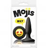 Массажер для анальной стимуляции Mojis Ily Black длина 6.0 см