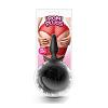 Массажер для анальной стимуляции Pom Plugs Fur Pom Pom Black цвет черный цена 2280 руб