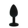 Массажер для анальной стимуляции Silicone Diamond Anal Plug