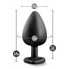 Массажер для анальной стимуляции Temptasia Bling Plug Large Black