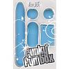 Набор из вибратора и вагинальных шариков Funky Fun Box Blue длина 17.5 см