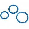 Три эрекционных кольца из чистого силикона цвет голубой цена 855 руб