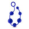 Цепочка шариков для массажа Performance Silicone Anal Beads Indigo цвет синий цена 2474 руб