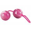 Вагинальные шарики Marbilized Duo Balls Pink цвет фиолетовый цена 883 руб
