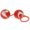 Вагинальные шарики Marbilized Duo Balls Red цвет розовый цена 883 руб