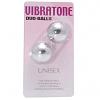 Вагинальные шарики Vibratone Duo Balls Silver Blistercard цвет белый цена 866 руб