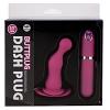 Вибратор для анальной стимуляции Dash butt plug with mini controller pink длина 9.0 см