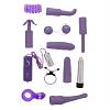 Вибромассажер-фаллоимитатор в наборе Sex Toy Kit Lavender из Акрил