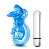 Вибромассажер-клиторальный стимулятор Stay Hard Vibrating Tongue Ring Blue цвет голубой цена 2258 руб