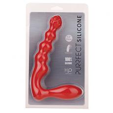 Анальный массажер Purrfect Silicone Butt Plug red