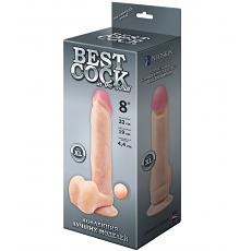 Фаллоимитатор неоскин на присоске BEST COCK 8