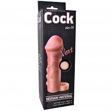 Фаллоудлинитель неоскин с кольцом Cock Next