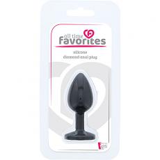 Массажер для анальной стимуляции Silicone Diamond Anal Plug