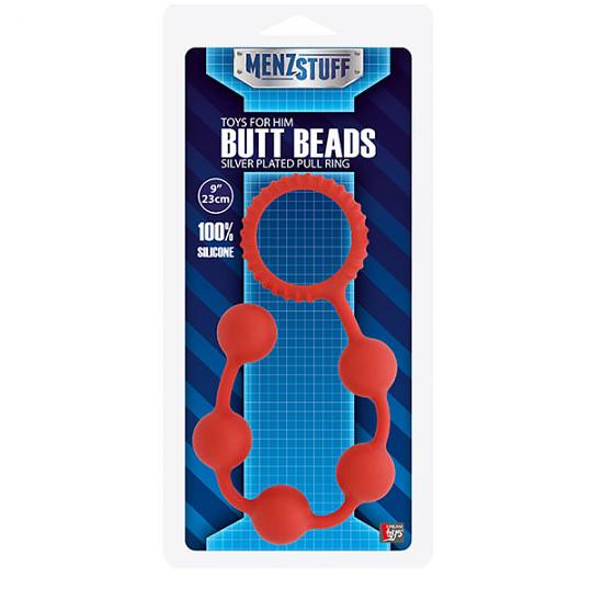 Анальная цепочка Menzstuff butt beads red цвет красный