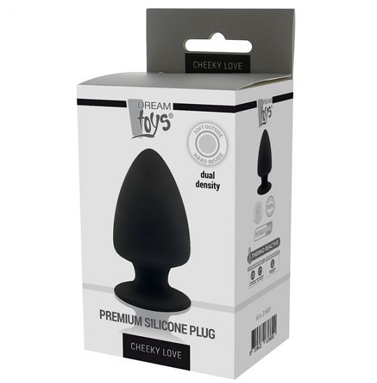 Анальная втулка Cheeky Love Premium Silicone Plug S цвет черный