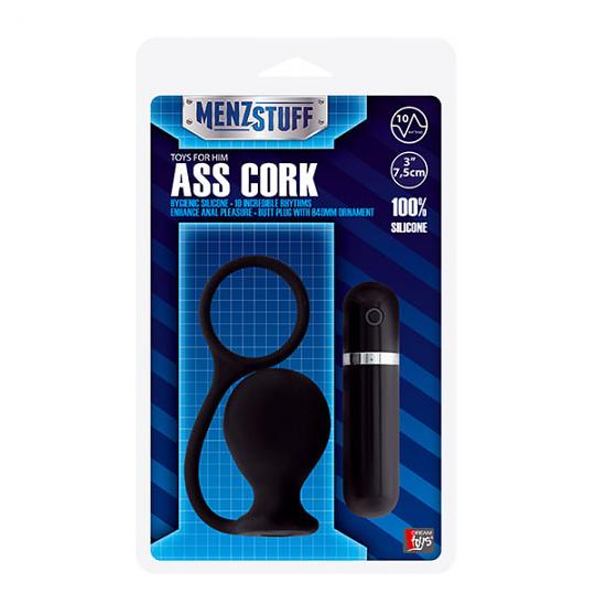 Анальный плаг Menzstuff Ass Cork blk цвет черный