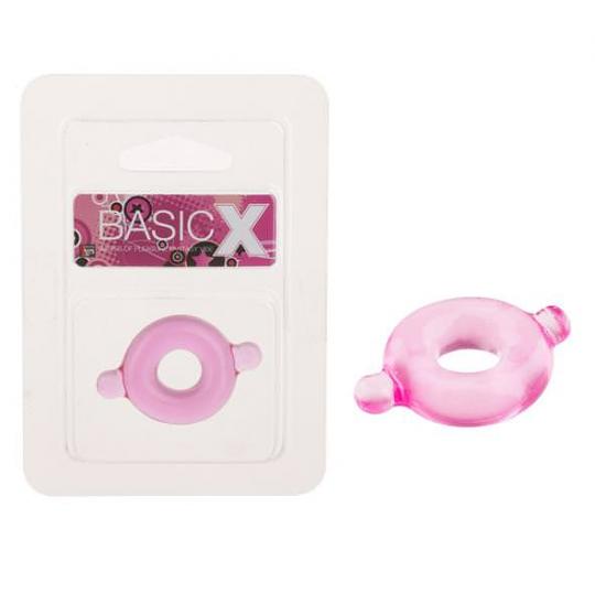 Эрекционное кольцо BasicX TPR Pink цвет розовый