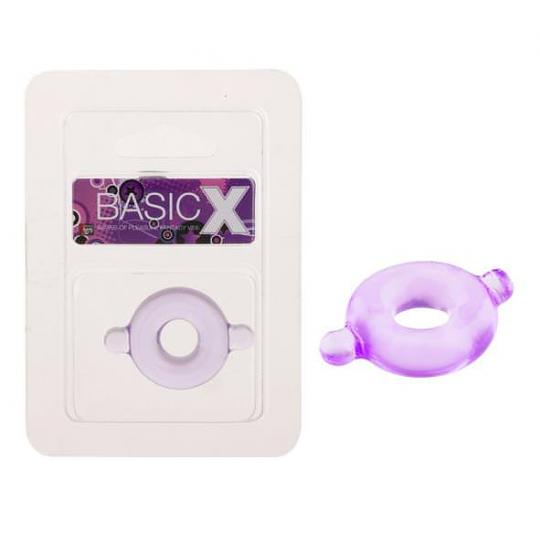 Эрекционное кольцо BasicX TPR Purple цвет фиолетовый