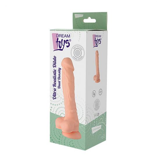 Фаллоимитатор Dual Density Silicone Dildo 20 цвет телесный