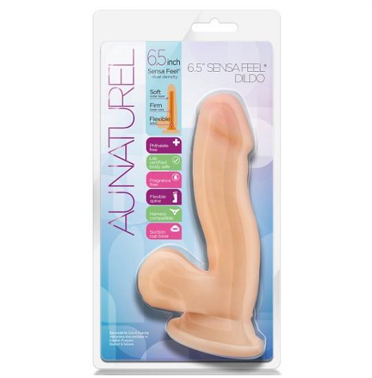 Фаллоимитатор-массажер Au Naturel 6.5inch Sensa Feel Dildo цвет телесный