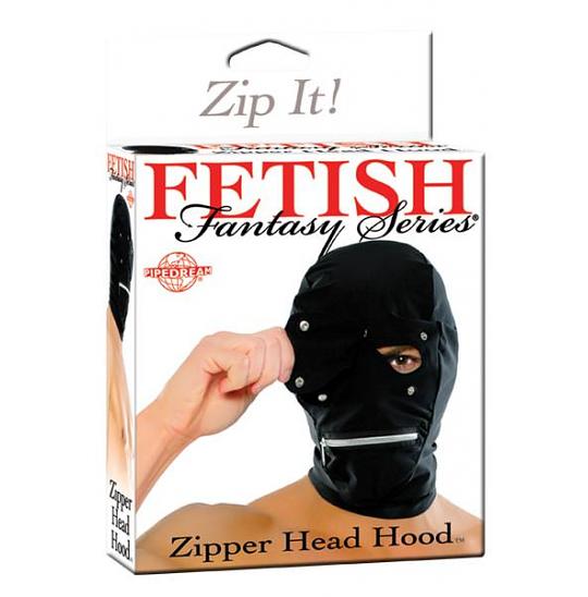 Капюшон-маска комбинированный черный Zipper Head Hood цвет черный