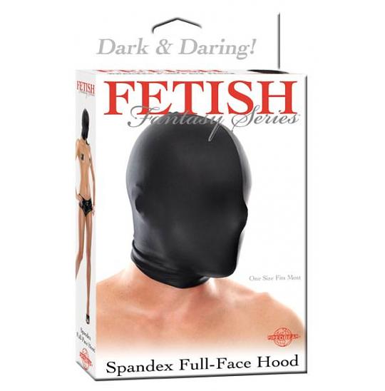 Капюшон-маска комбинированный из спандекса Spandex Full Face Hood цвет черный