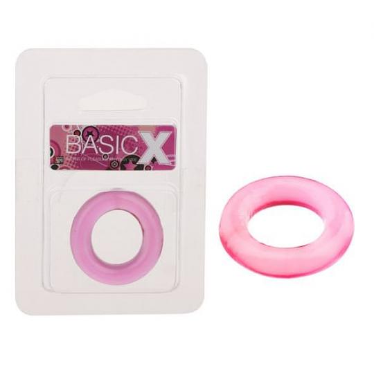 Клиторальный стимулятор - кольцо BasicX TPR Pink цвет розовый
