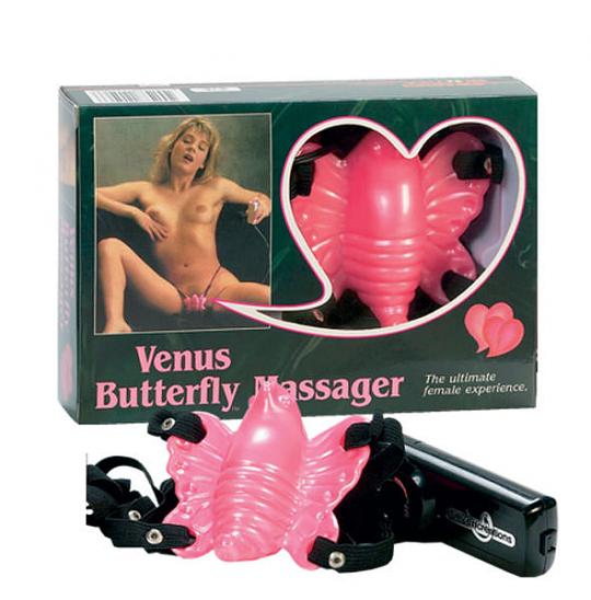 Клиторальный стимулятор с вибрацией Venus Butterfly цвет розовый