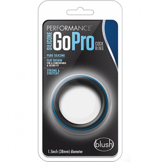 Клиторальный стимулятор-кольцо Performance Silicone Go Pro Cock Ring цвет черный