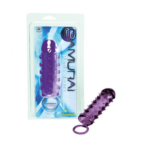 Клиторальный стимулятор-насадка удлинитель Samurai Penis Sleeve цвет фиолетовый