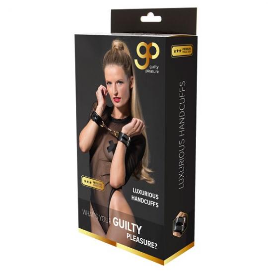 Манжеты на запястья из полиуретана Gp Premium Handcuff With Hook Black