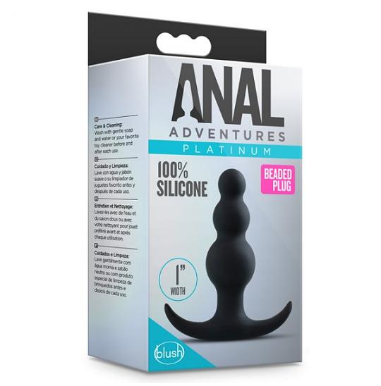 Массажер для анальной стимуляции Anal Adventures Platinum цвет черный