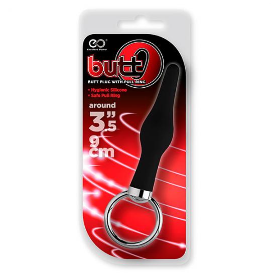 Массажер для анальной стимуляции Butt O 3.5inch Butt Plug Black цвет черный