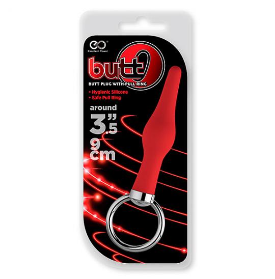 Массажер для анальной стимуляции Butt O 3.5inch Butt Plug Red цвет красный