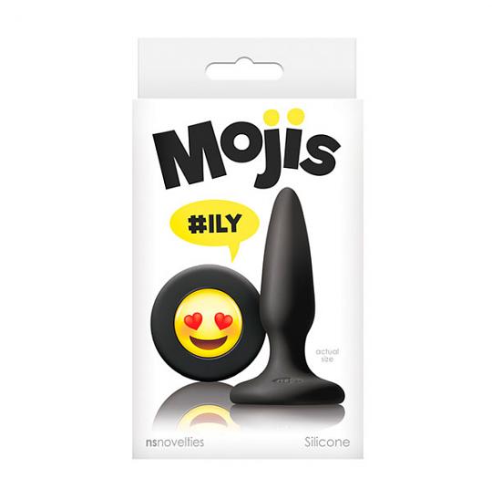 Массажер для анальной стимуляции Mojis Ily Black цвет черный