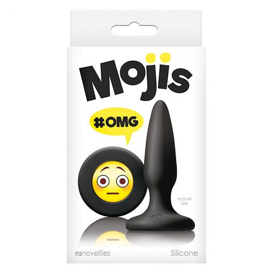 Массажер для анальной стимуляции Mojis OMG Black цвет черный