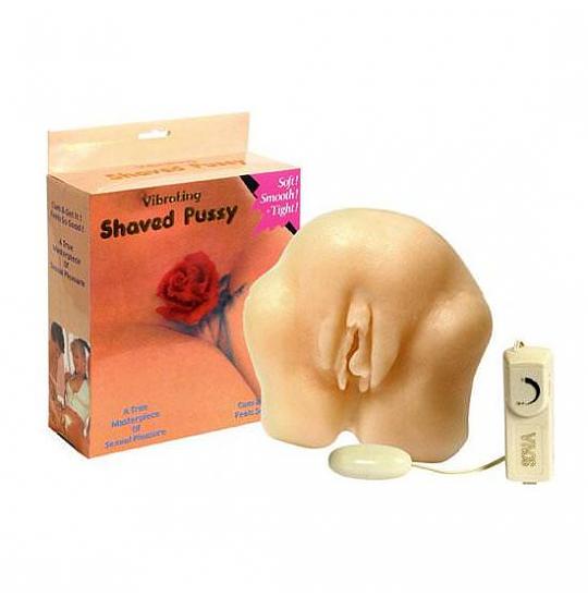 Массажер для мужчин - вагина с вибратором Shaved Pussy цвет телесный