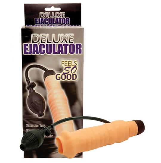 Массажер для мужчин вакуумный Deluxe Ejaculator цвет телесный