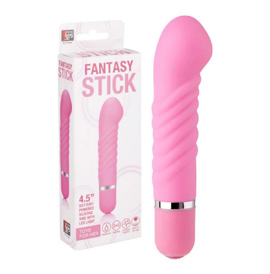 Мини вибратор Fantasy Stick Pink цвет розовый