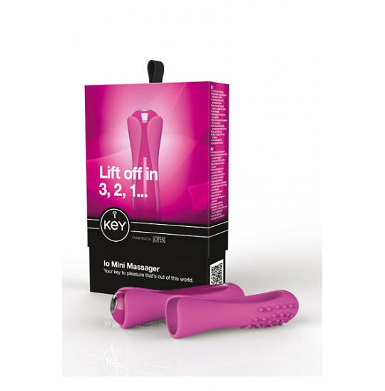 Мини-вибратор женский Key Io Mini Massager Raspberry Pink цвет розовый