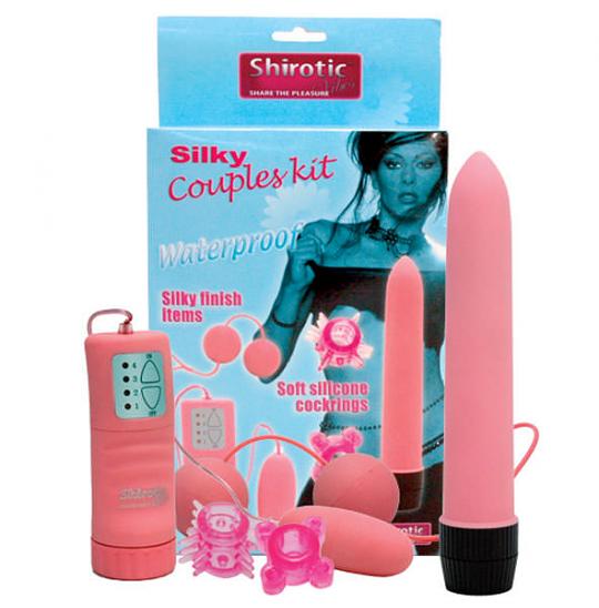 Набор массажеров и аксессуаров Silky Couples Kit цвет розовый