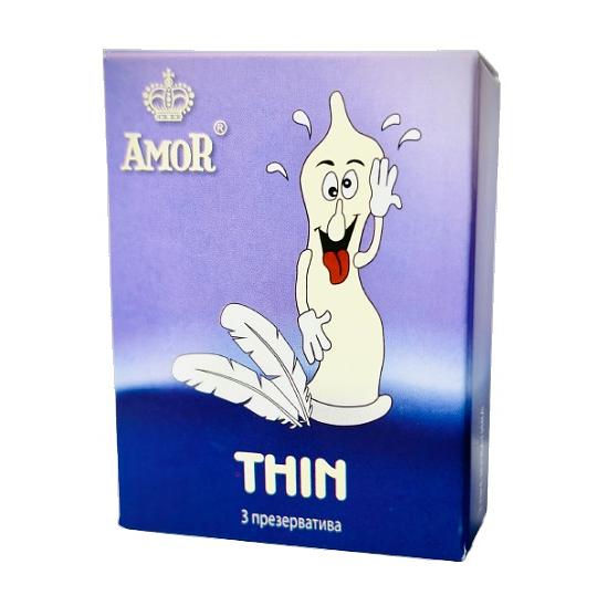 Презерватив Amor Thin 3 Яркая