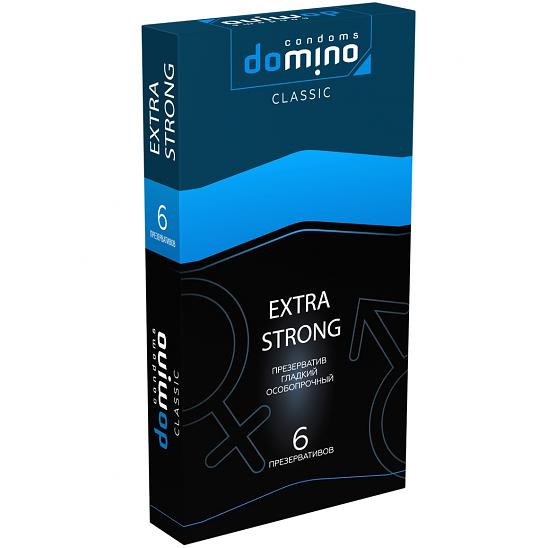 Презервативы гладкие особопрочные Domino Classic Extra Strong 6 шт