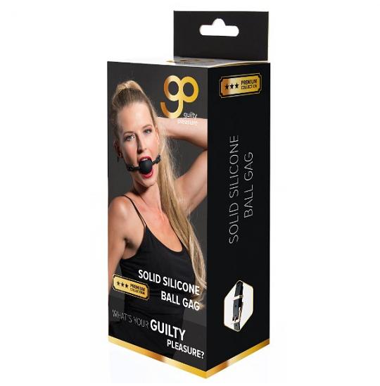 Шарик с отверстиями Gp Premium Solid Silicone Ball Gag Black