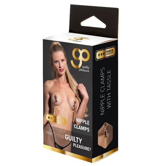 Стимуляторы-массажеры для груди металл Gp Premium Nipple Clamps With Tassle